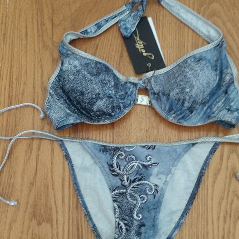 MSRP=$142 MARC JACOBS DENIM Swim Skirt RARE - Picture 6 of 8